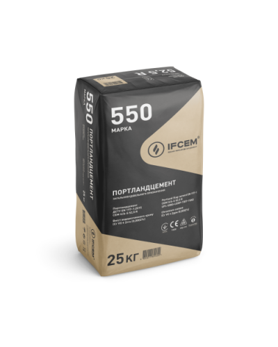Цемент IFCEM M550  II/А-S 52.5R черный (25кг) 