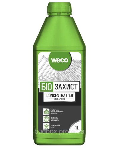 Біозахист CONCENTRAT 1:6 безбарвний WECO (1л)