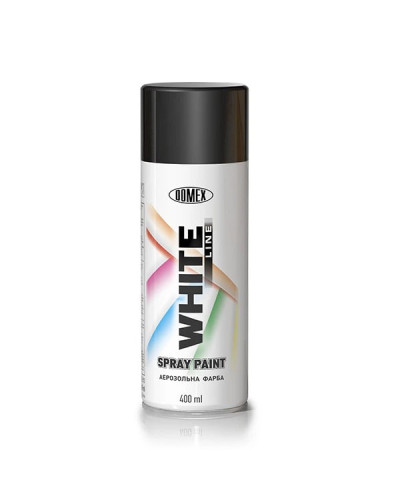 Аерозольний баллон DOMEX WHITE LINE грунт чорний 102 400 мл