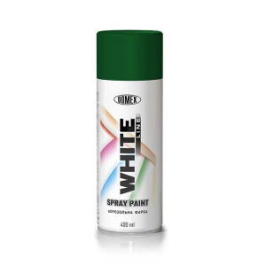 Аерозольний баллон DOMEX WHITE LINE темно-зелена RAL 6005 400 мл