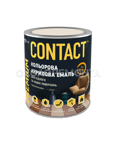 Емаль акрилова CONTACT бежевий  RAL-1015 750мл