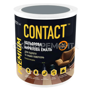 Емаль акрилова CONTACT сірий  RAL-7046 750 мл