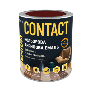 Емаль акрилова CONTACT шоколад RAL-8017 750 мл