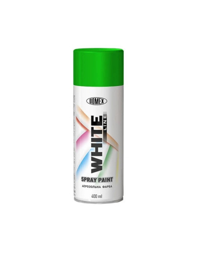 Аерозольний баллон DOMEX WHITE LINE зелена RAL 6029 400 мл