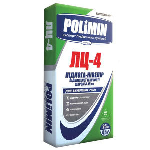 Самовирівнювальна підлога Polimin ЛЦ-4 25 кг