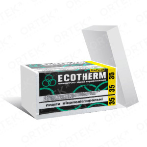 Пінопласт 35 Євробуд Ecotherm Еко Fasad, 100мм (1х0,5м) уп 6шт