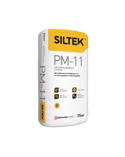Штукатурка цементна стартова Siltek PM-11, 25кг
