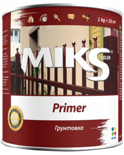 Грунтівка протикорозійна Miks color, чорний, 2,8 кг