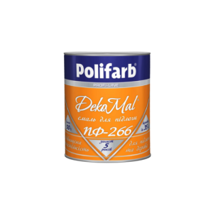 Емаль Polifarb алкідна DekoMal ПФ-266 0.9 кг