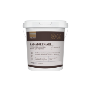 Емаль акрилова Kolorit для радіаторів Radiator Enamel, база А, напівмат