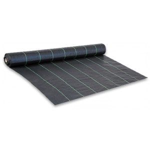 Агротканина проти бур'янів PP Bradas, чорна UV, 0,6x100 м
