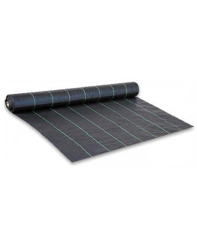 Агротканина проти бур'янів PP Bradas, чорна UV, 0,6x100 м