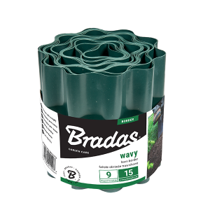 Бордюр Bradas хвилястий 9 мx20 см зелений