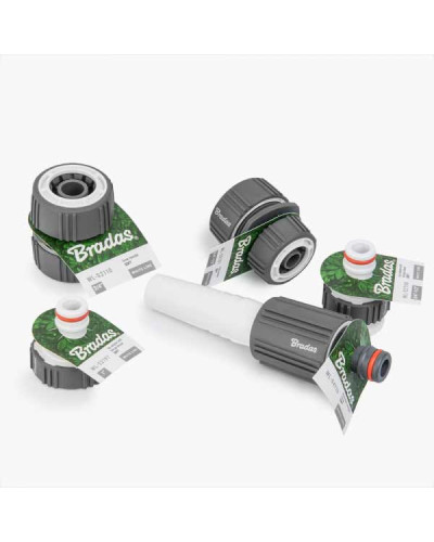 Коннектор 1/2" Bradas WHITE LINE SOFT STOP