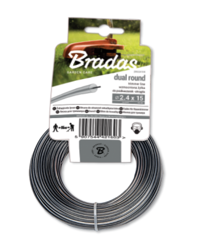 Лісочка для тріммера Bradas RIPPER DUAL кругла 2,4х15 м
