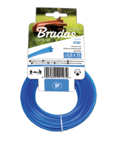Лісочка для тріммера, Bradas TRIMMER "зірочка" 2,4x15 м на карті