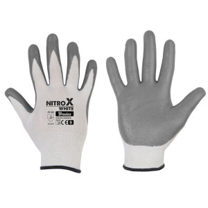 Перчатки защитные Bradas NITROX WHITE нитрил