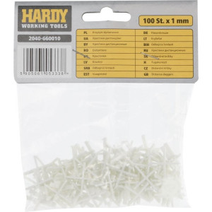Хрестики для кахелю Hardy 1 мм, 100 шт