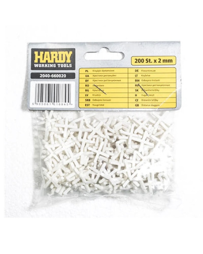 Крестики для кафеля Hardy 2 мм, 200 шт