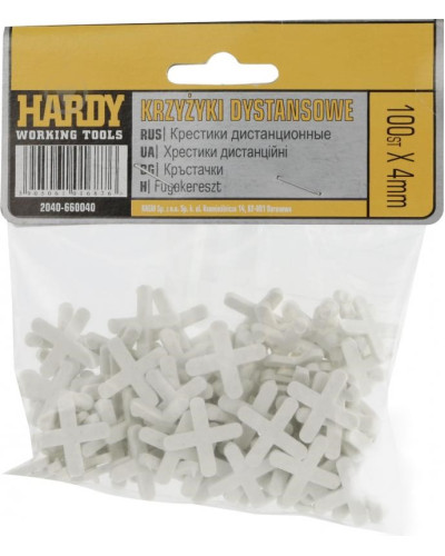 Крестики для кафеля Hardy 4 мм, 100 шт