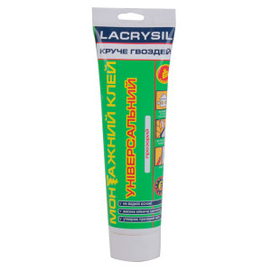 Клей монтажний акриловий універсальний прозорий Lacrysil (150гр)