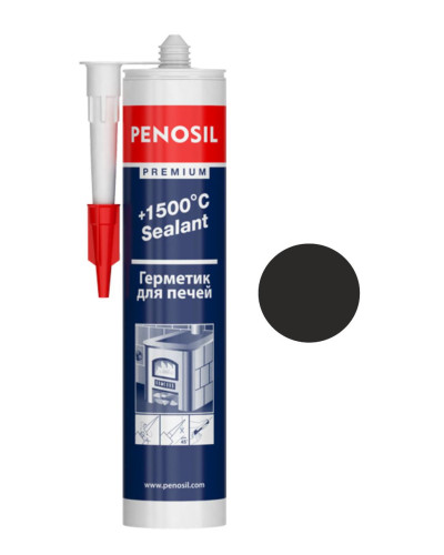 Герметик жаростійкий Penosil, для печей, чорний 310 мл