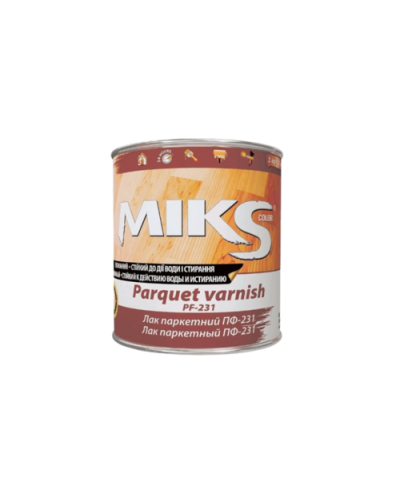 Лак паркетний Miks color ПФ-231