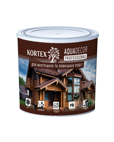  Краска Кортекс Aquadecor Professional, Красное Дерево, 2,5 кг