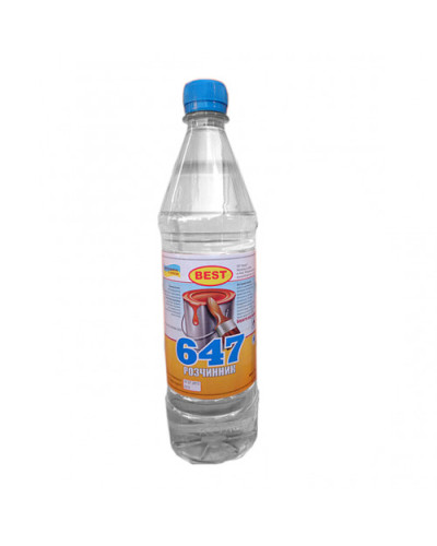 Розчинник 647 Best  (0,8л/0,54кг)