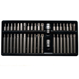 Набір насадок викруткових YATO HEX SPLINE TORX 40 шт