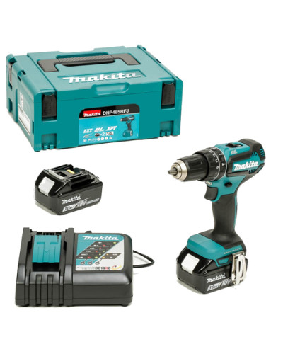 Акумуляторний ударний дриль-шурупокрут Makita DHP485RFJ