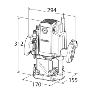 Фрезер Makita RP 2301 FCX