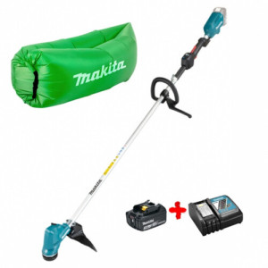 Набір акумуляторна коса Makita DUR190LZX3 акумулятор BL1830B, зарядний пристрій, надувний ламзак