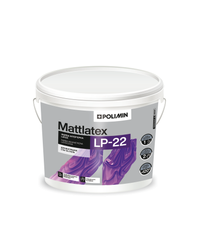 Фарба інтер`єрна Polimin LP-22 Mattlatex база А, 3.5кг