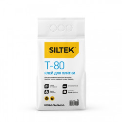 Клей для плитки SILTEK Т-80, 5кг