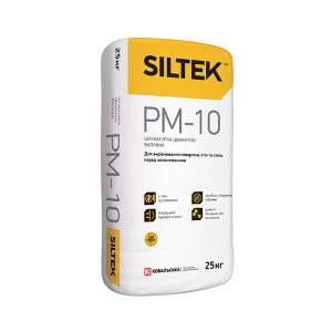 Штукатурка цементна вапняна Siltek PM-10 Grey, 25кг