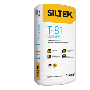 Клей для плитки високоеластичний Siltek T-81 (25 кг)