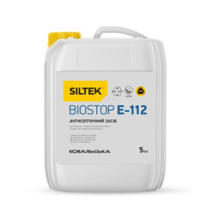 Засіб антисептичний для мінеральних поверхонь Biostop  Siltek E -112, 5л