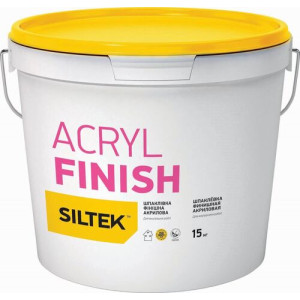 Фінішна акрилова шпаклівка Siltek ACRYL FINISH (15кг)