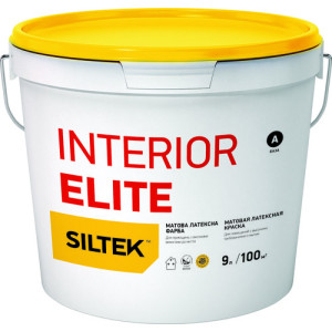 Фарба латексна матова преміум-класу SILTEK Interior Elite База А (9 л)