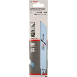 2 шабельні пилки S 922 AF Flexible for Metal Bosch