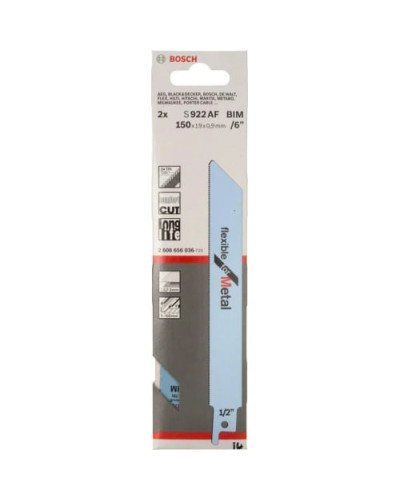 2 шабельні пилки S 922 BF Flexible for Metal Bosch