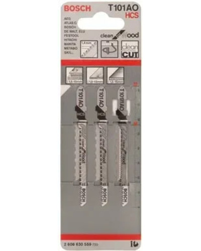 Полотно Bosch T 101 AO Clean for Wood