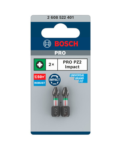 Бита Bosch Impact Control PZ2 25 мм