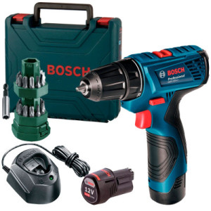 Акумуляторний дриль-шурупокрут Bosch GSR120-LI 2*2.0 Ah 