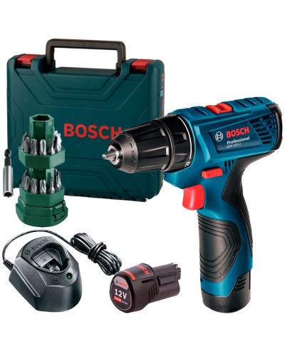 Акумуляторний дриль-шурупокрут Bosch GSR120-LI 2*2.0 Ah 