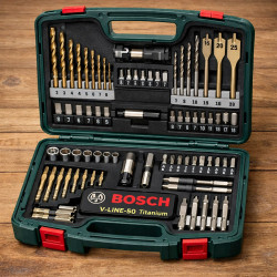 Набір приладдя Bosch V-Line-50 Titanium, у кейсі