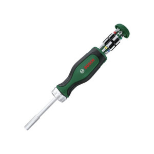 Викрутка з тріскачкою Bosch 12-ма бітами