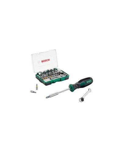 Набір біт Bosch 27 шт. + ручна викрутка + тріскачка Bosch