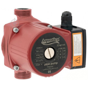 Насос циркуляційний AQUATICA 100Вт Hmax 6м Qmax 75л/хв 1 1/2 130мм + гайки 1